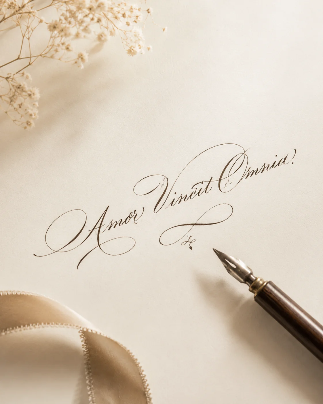 Exemple de signature ou calligraphie élégante